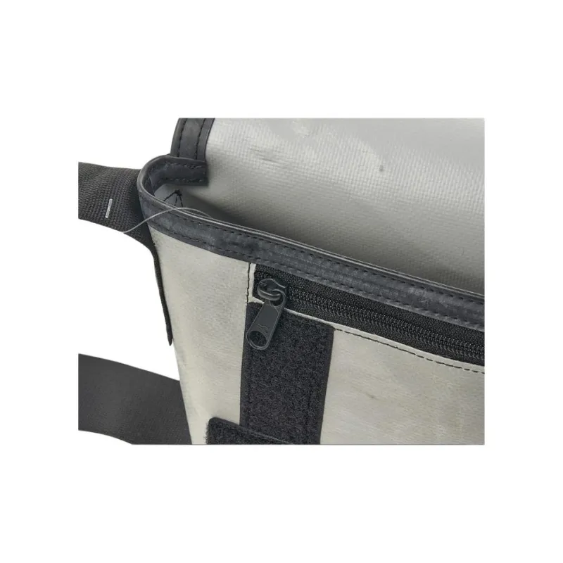 FREITAG PVC Messenger Bag Crossbody Bags Men's Silver & Black-7