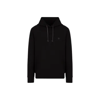EMPORIO ARMANI Hooded Sweatshirt With Micro Logo Patch