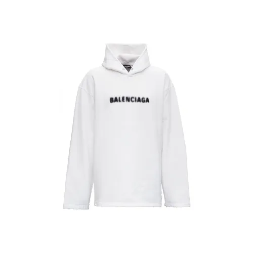 Balenciaga Blurry Logo Print Hoodie