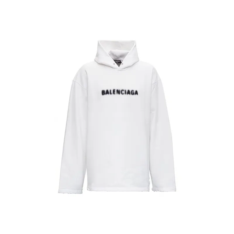 Balenciaga Blurry Logo Print Hoodie-0