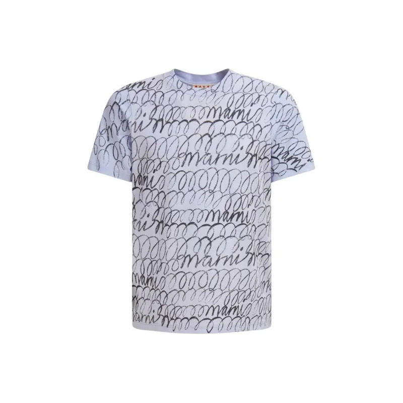 MARNI Graphic print Cotton T shirt-0