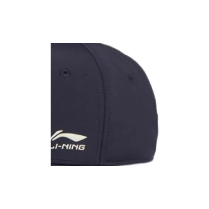 LiNing Polyester Baseball Caps Unisex Navy Blue-1