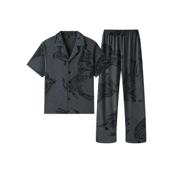 Gongdie Pajama Set Men's Dark Gray