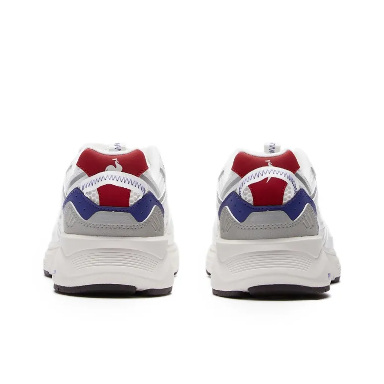 Le Coq Sportif Cushioning And Breathable Low Top Chunky Sneakers Unisex White Blue Red-3