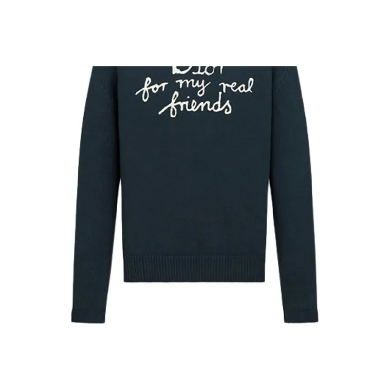DIOR Logo Intarsia Crewneck Knit Sweater-4