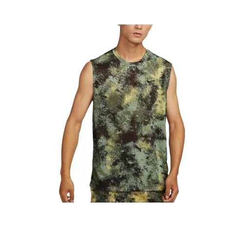 Nike Dri-FIT Sleeveless Fitness T-Shirt Men's Oil Green