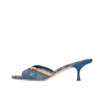 LOUIS VUITTON 6AM Quiet Slide Slippers Women's Blue