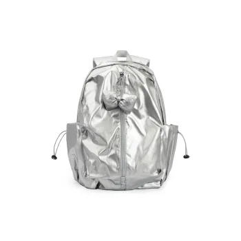 UNITE STAR Polyester Backpack Regular Unisex Silver/Black