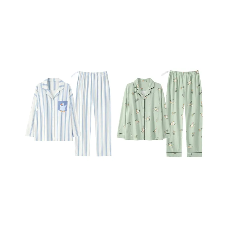 Herbal Primer Pajama Set Women's Combo Set-38