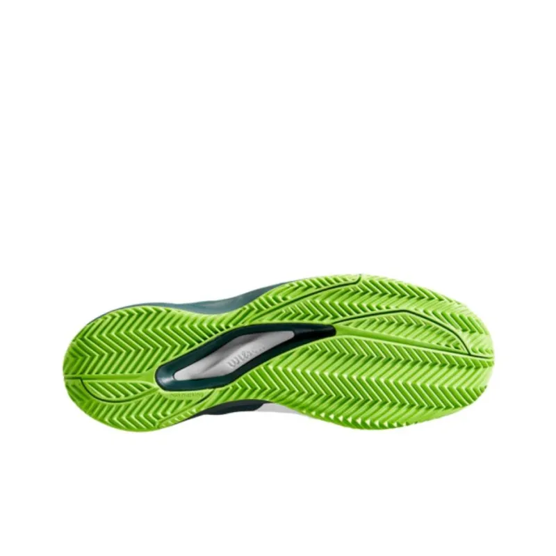 Wilson Rush Pro Ace Anti Slip Wear Resistant Low Top Tennis Shoes Men's White Green-4