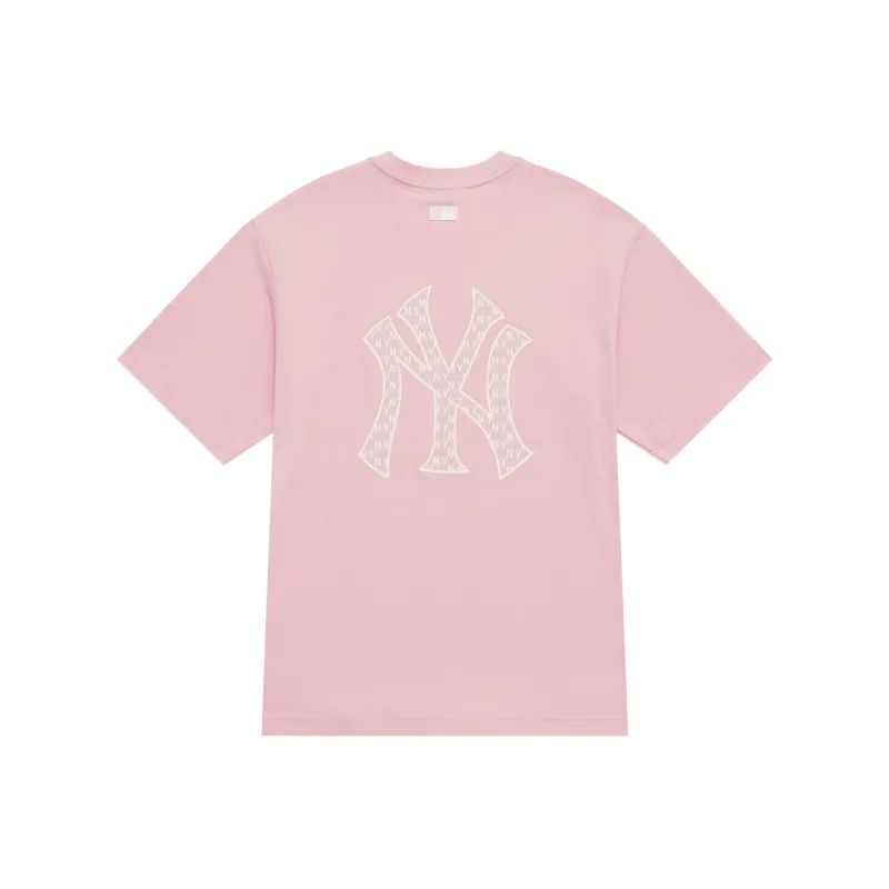 MLB MONOGRAM Collection New York Yankees SS25 T Shirt Unisex Pink-0
