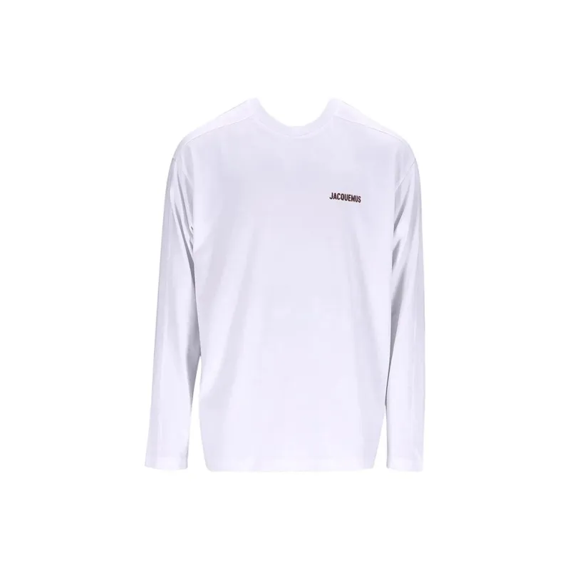 Jacquemus Le Pavane Logo Long Sleeve T Shirt-0