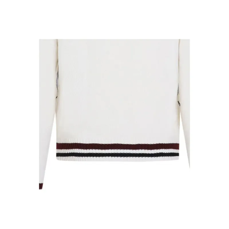 GUCCI Argyle Intarsia Knit Cardigan-6