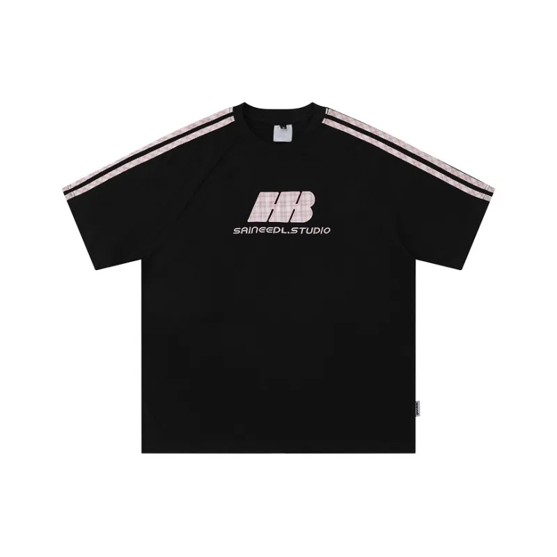 WELTER EXPERIMENT Fashion Versatile Short Sleeved T Shirts Unisex-0