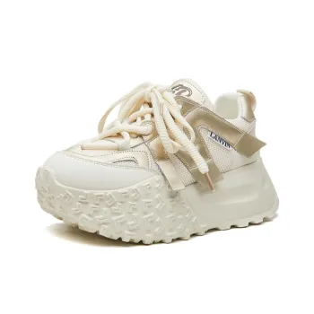 Ruomini Anti Slip And Wear Resistant Lightweight Height Increasing Low Top Chunky Sneakers Women's