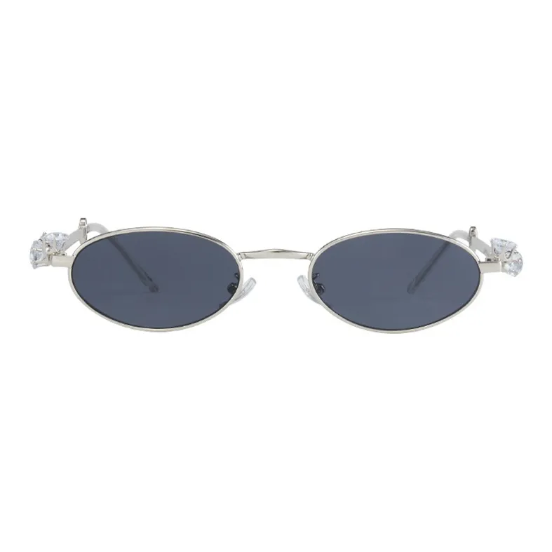 MUYKUY Metal Oval Sunglasses Women's-1