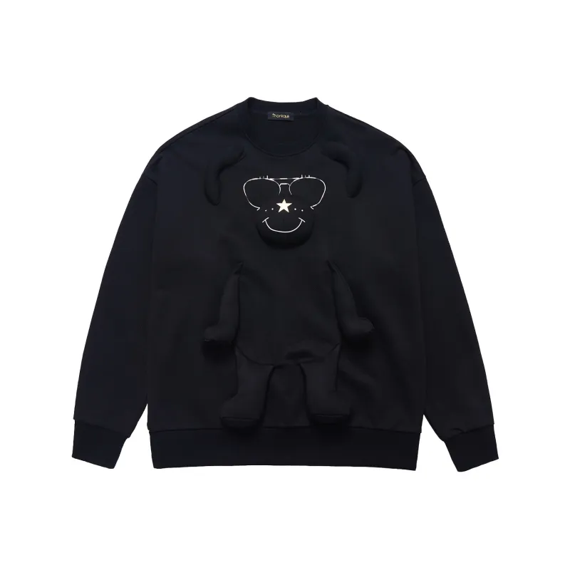 Thankque Crew Neck Sweatshirt Unisex-0