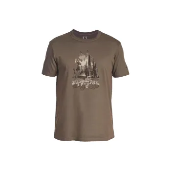 DECATHLON SOLOGNAC100 Collection T Shirt Men's Bark Brown