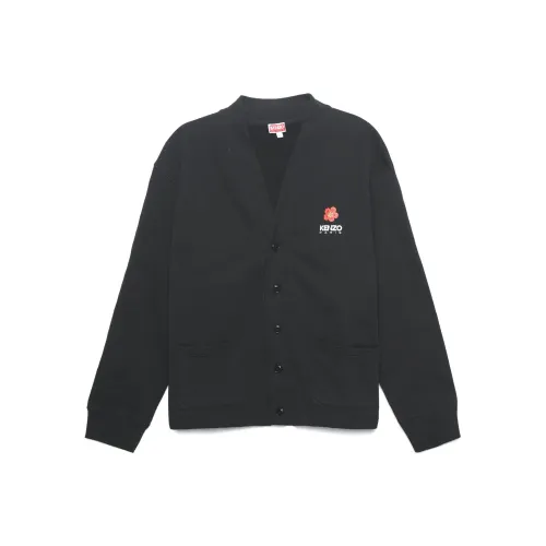 KENZO Logo Printed Button Up Cardigan