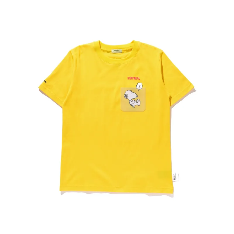 STAYREAL Snoopy Snoozing Pocket T Unisex-1