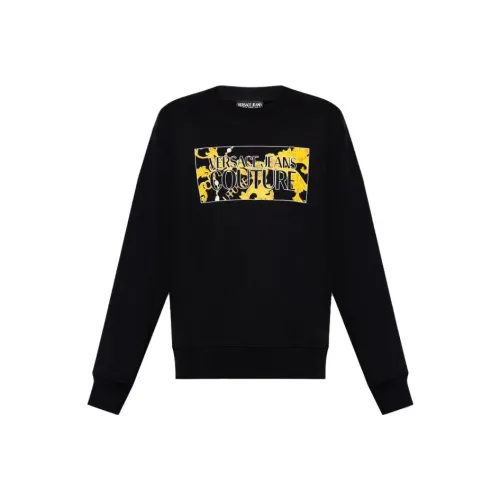 VERSACE JEANS Logo Printed Crewneck Sweatshirt