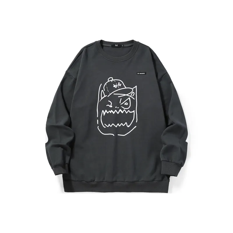 Bt Crew Neck Loose Fit Regular Sweatshirt Unisex-5