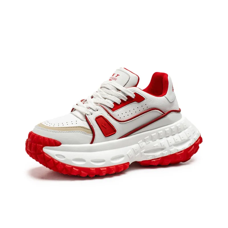 JANECO Anti Slip And Wear Resistant Breathable Low Top Chunky Sneakers Men's-8
