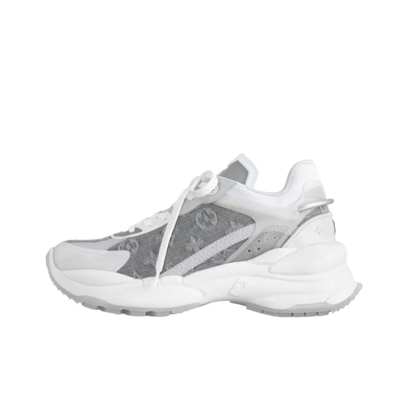 LOUIS VUITTON Run 55 Low Top Chunky Sneakers Women's Gray-0