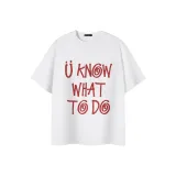 White (Red Text)