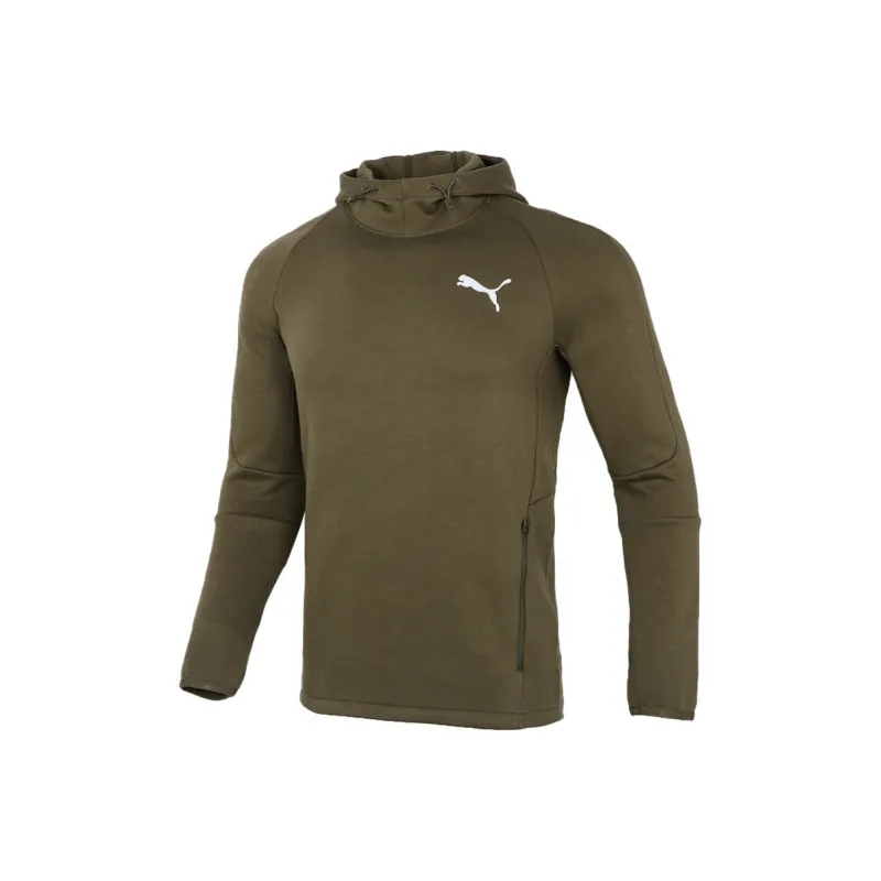PUMA Sweatshirts Men Army Green-0