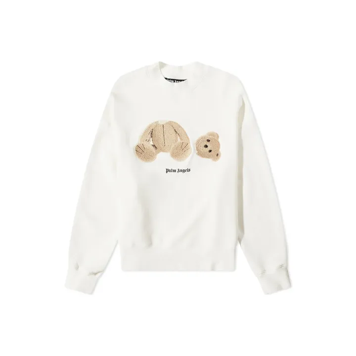 PALM ANGELS Bear Crew Sweatshirt-0