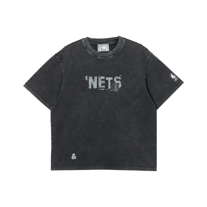 JACK JONES· JACK & JONES X NBA Co branded Brooklyn Nets T Shirt Men's-0