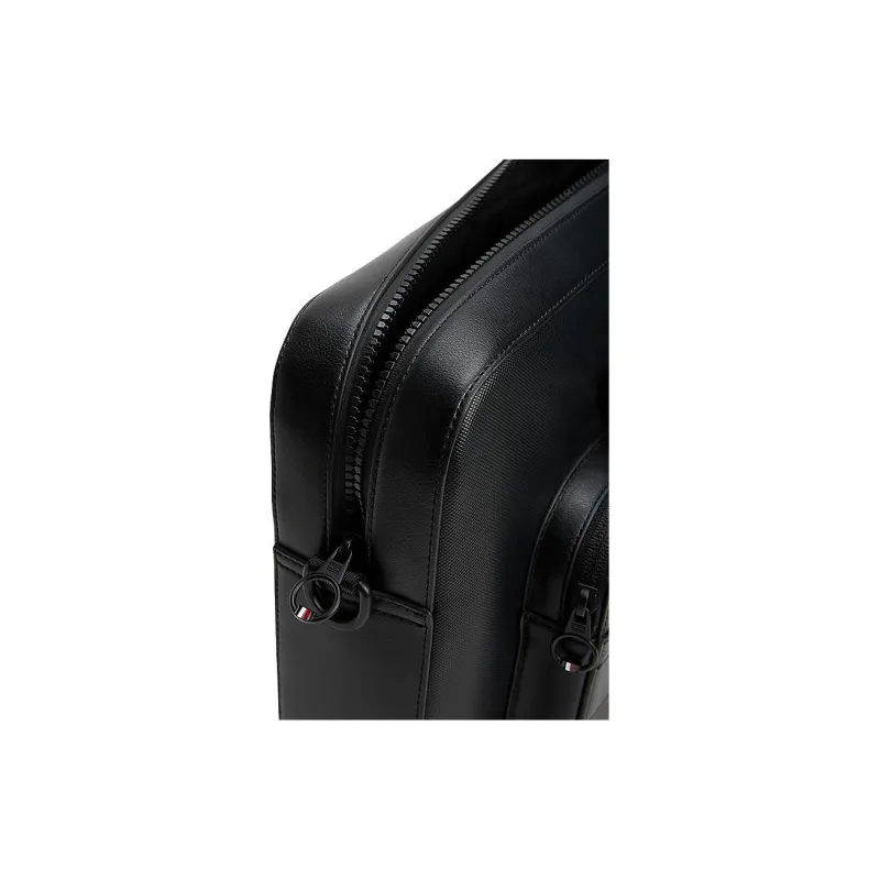 Tommy Hilfiger Polyurethane Laptop Bag Men's Black-2