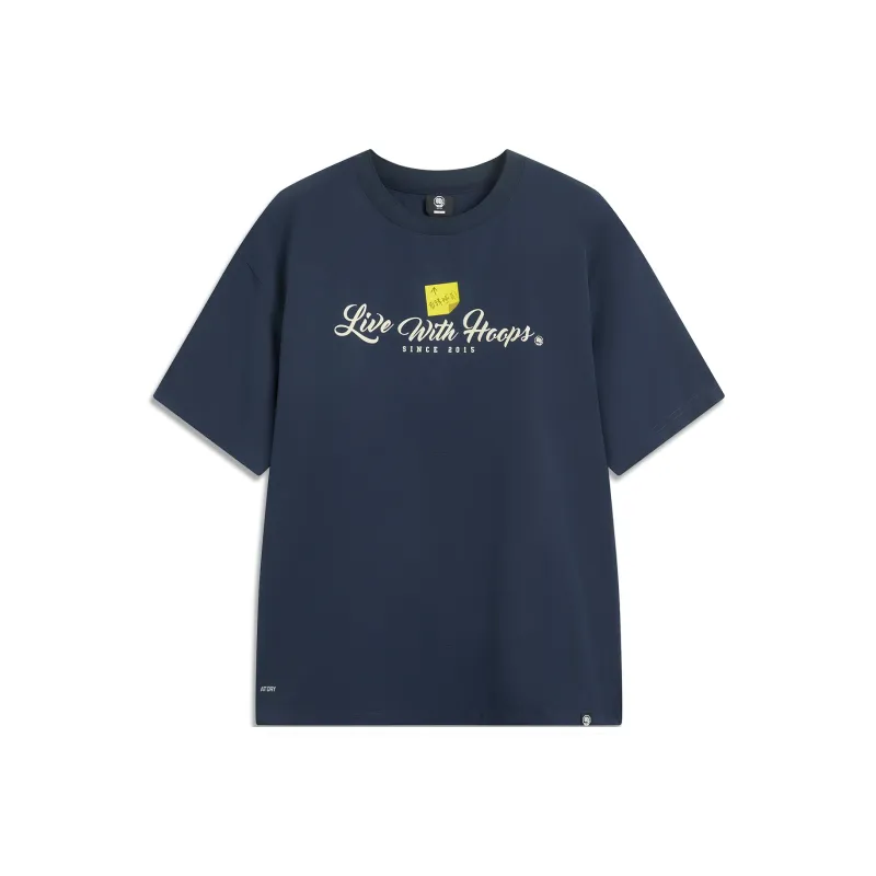 LiNing T Shirt Men's Dark Marine Blue-0