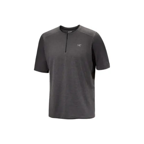 Arcteryx CORMAC 1/4 ZIP SS T-Shirt Men's Black Gray Color