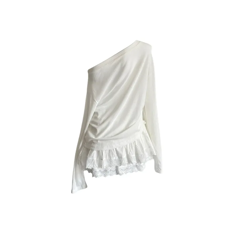 IQC Skirt Set Women's White Two Piece Set-1
