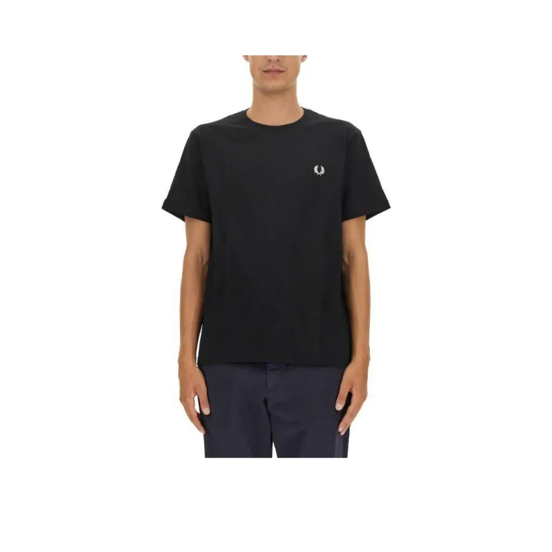 FRED PERRY T Shirts Men Black-0