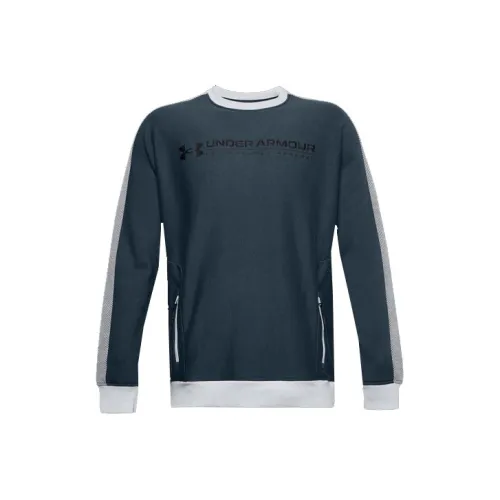 Under Armour Rival Sweatshirts Men Mechanical Blue