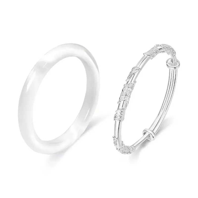 SUNFEEL Glass Cat Eye Bangles Women's-4