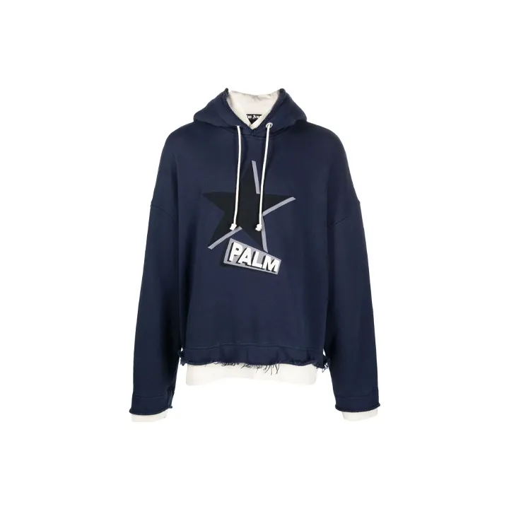 PALM ANGELS Double Layer Rockstar Hoodie-0