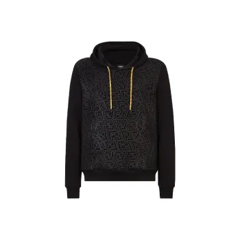 FENDI X Sarah Coleman Rubber Print Fisheye Ff Logo Hoodie