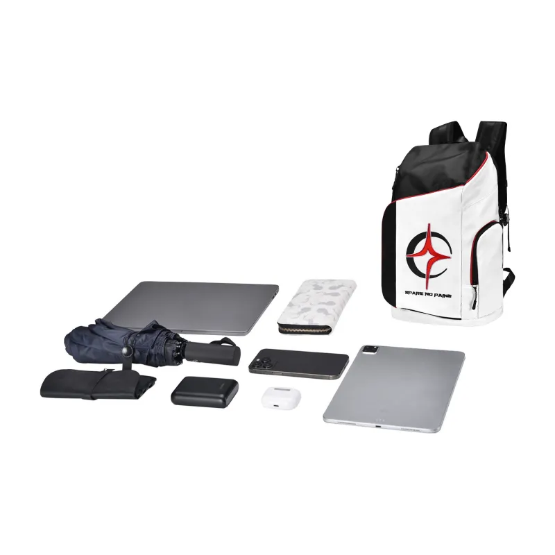 8atheist Sparenopains X DRA Collaboration Polyester Basketball Bag Backpack Large Size Unisex White-19