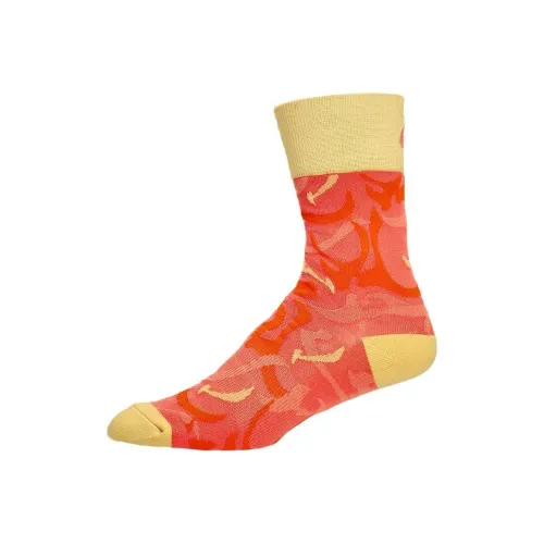Asics Mid Calf Socks Unisex 1 Pack Coral Reef Acer Mono Melon