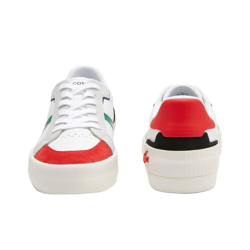 LACOSTE L004 Anti Slip Wear Resistant Low Top Skateboard Shoes Men's White-3
