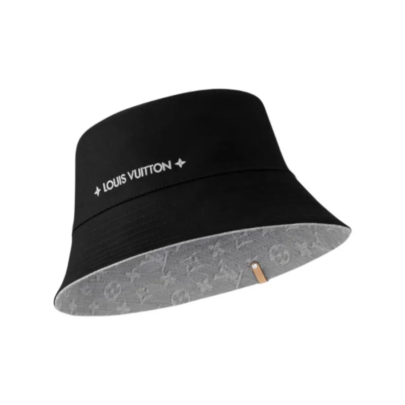 LOUIS VUITTON Cotton Bucket Hats Women's Gray-1