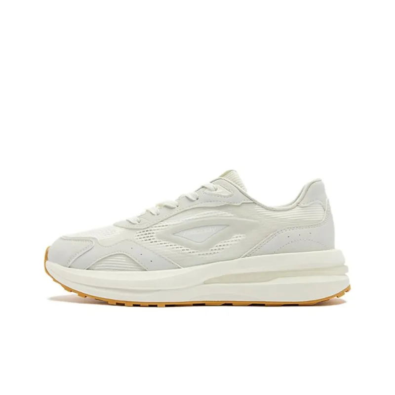 QIAODAN Non slip Lightweight Low Top Casual Shoes Women's White Gray-0