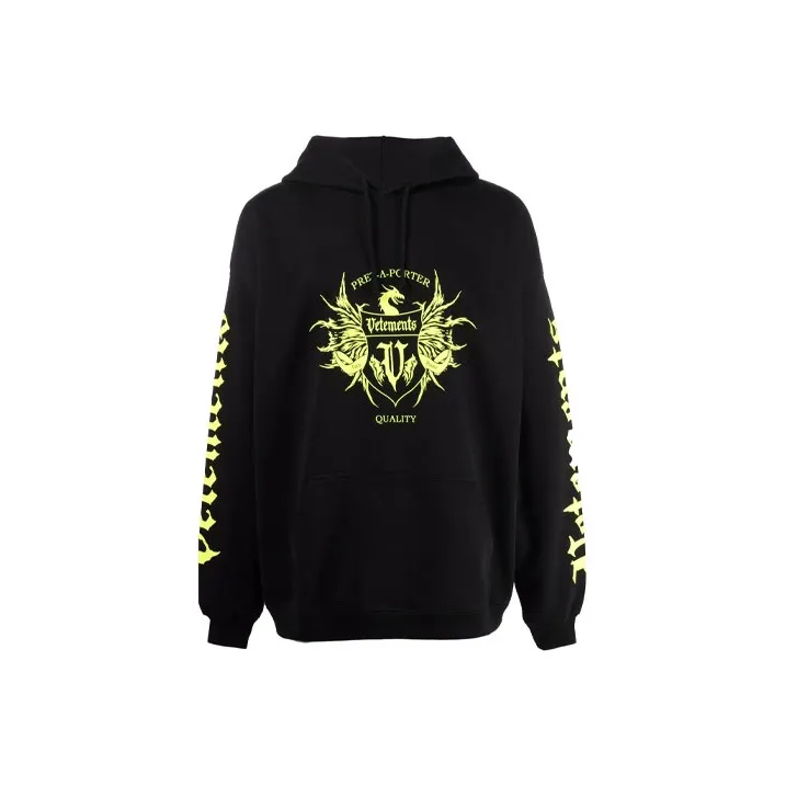 Vetements Black Label Logo Hoodie-0