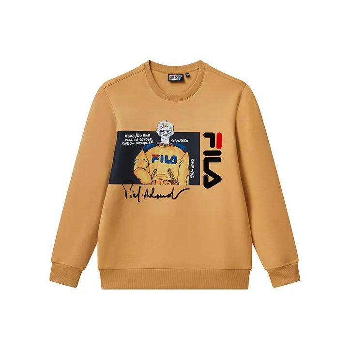 FILA Sweatshirts Men Sand Yellow-0