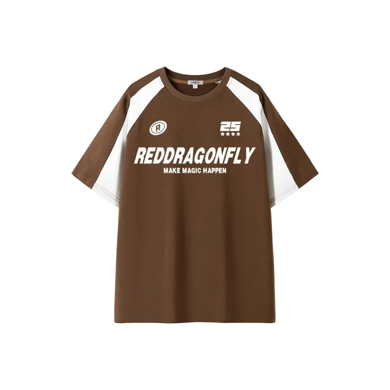 RED DRAGONFLY Short Sleeved T Shirts Unisex-4