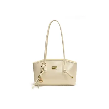XIANGSU Pu Shoulder Bag Regular Women's White/Silver/Black/Dark Brown/Pink